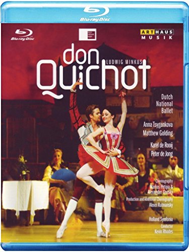 Blu-ray cover for "Don Quichot" ballet, featuring dancers in costume.