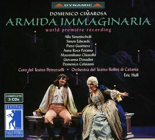 CD cover featuring two performers in historical costumes, opera scene.