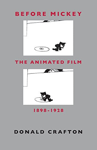 Book cover: "Before Mickey" with early animation stills and red text.
