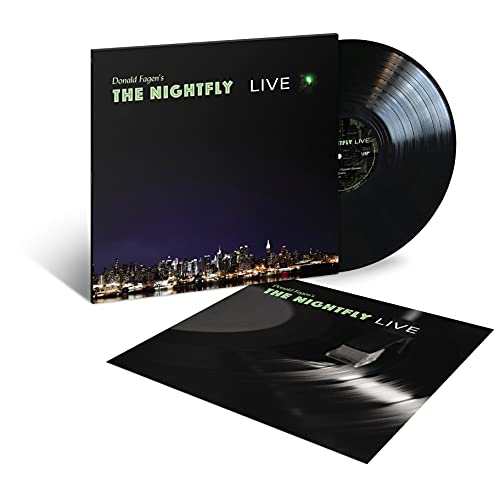 Donald Fagen’s “The Nightfly: Live” vinyl record and gatefold sleeve.