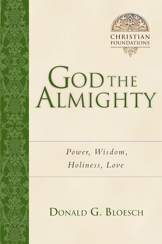 Book cover with green floral design and title “God the Almighty.”