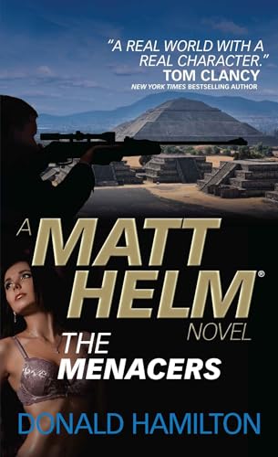 Book cover: man with rifle, woman, and pyramid in background.