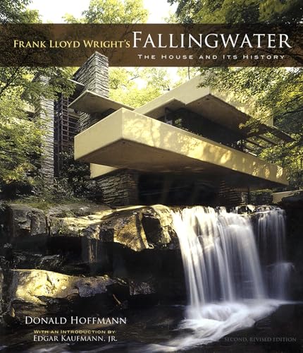 Book cover featuring Frank Lloyd Wright’s Fallingwater built over a waterfall.