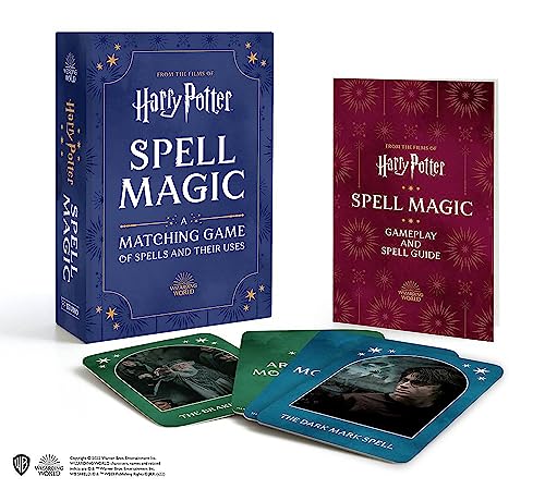 Harry Potter Spell Magic game box and cards featuring character images.