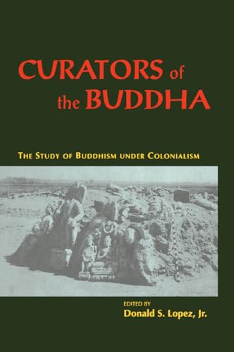 Book cover: “Curators of the Buddha” with a photo of ancient ruins.