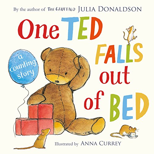 Children's book cover featuring a teddy bear falling from a bed.