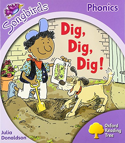 Book cover: child and dog digging in a garden with a shovel.