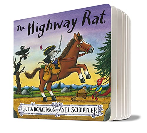 Book cover: a rat on horseback with a crow, trees, and a fleeing figure.
