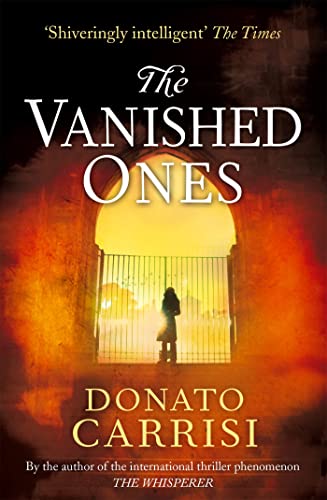 Book cover for "The Vanished Ones" featuring a figure by a gate.