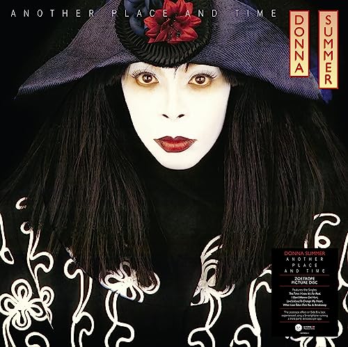 Donna Summer album cover, “Another Place and Time,” featuring a portrait.