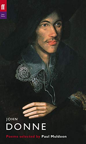 Book cover featuring a portrait of John Donne wearing a dark hat and lace collar.