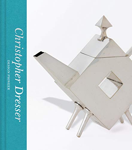 Book cover featuring a geometric silver teapot designed by Christopher Dresser.