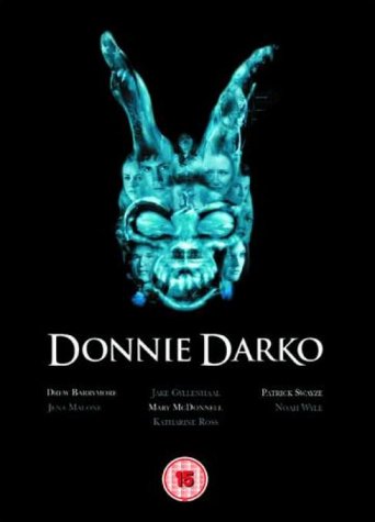 Donnie Darko" DVD cover featuring a glowing, distorted rabbit head.