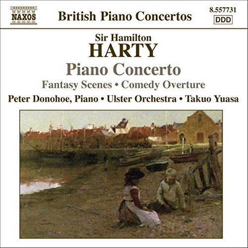 CD cover: painting of children by boats, text details composer Harty.