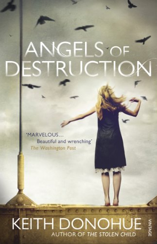 Book cover: woman with outstretched arms, birds flying, muted colors.