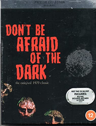 Blu-ray cover for Don't Be Afraid of the Dark with red text on black.