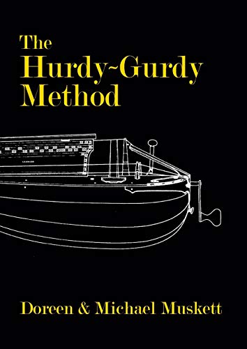 Black cover with white line drawing of a hurdy-gurdy instrument.