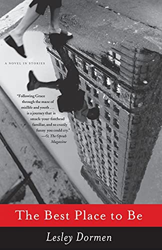 Book cover for The Best Place to Be by Lesley Dormen featuring a building.