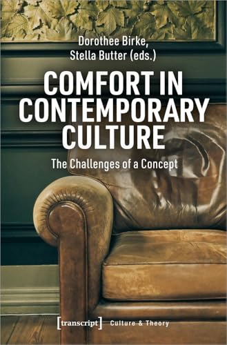 Book cover with white title text on dark background, leather chair visible.