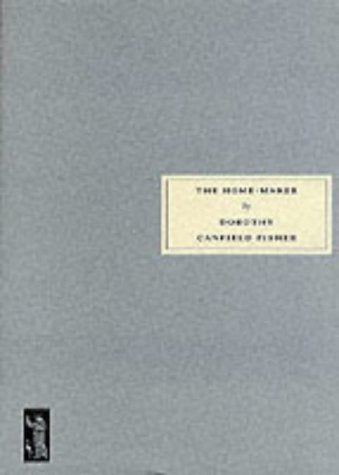 Gray book cover with white label reading "The Home-Maker" by Canfield Fisher.