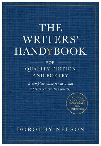 Blue book cover, “The Writers’ Handybook” title, with author Dorothy Nelson.