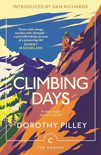 Book cover illustration of a climber on a mountain slope with text Climbing Days.