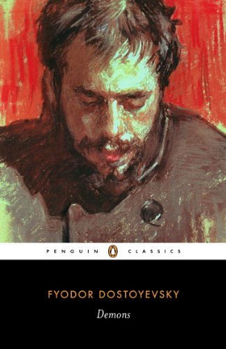 Penguin Classics edition of "Demons" by Fyodor Dostoevsky with portrait cover.