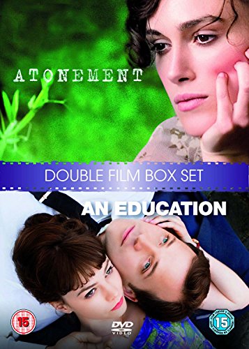DVD cover with images from "Atonement" and "An Education," featuring close-up portraits.