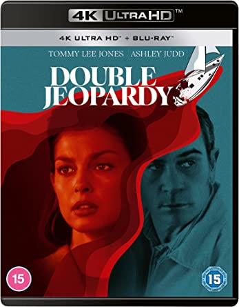 Double Jeopardy" 4K Blu-ray cover featuring Ashley Judd and Tommy Lee Jones.
