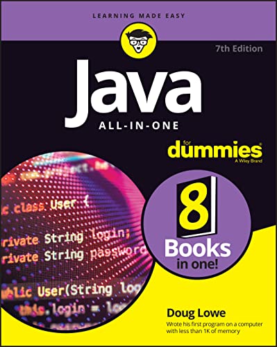 Book cover for Java All-in-One For Dummies, 7th Edition, by Doug Lowe.