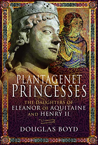 Book cover depicting stone sculptures of medieval women and gold text.