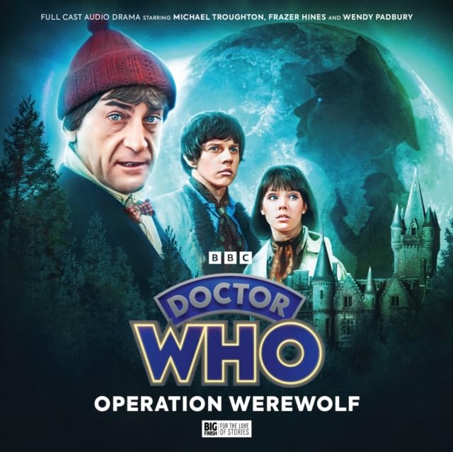 Doctor Who audio drama cover featuring the Second Doctor, Jamie, and Zoe.