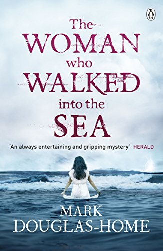 Book cover: woman in white dress walking into a stormy sea.