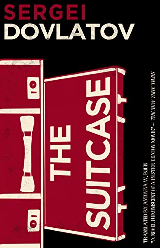 Black book cover with a red suitcase illustration and white text.