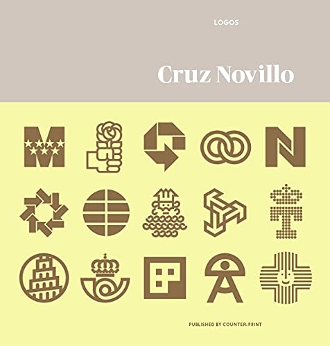 Book cover featuring a grid of brown geometric logos and the title "Cruz Novillo: Logos".