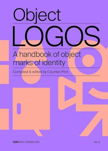 Book cover titled Object Logos with peach-colored object icons on a purple background.