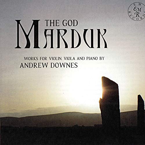 CD cover for “The God Marduk” with text and standing stones image.