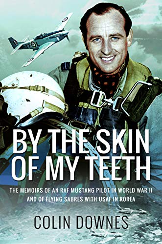 Book cover featuring a pilot, WWII and Korean War aircraft.