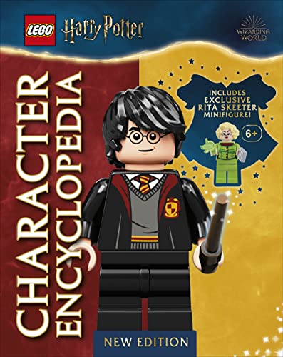 LEGO Harry Potter encyclopedia book cover with a Harry Potter minifigure.