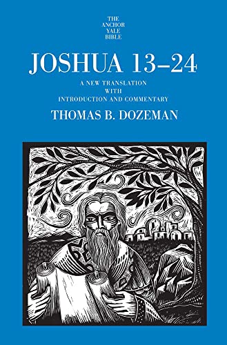 Book cover: “Joshua 13-24” with a black and white illustration of a bearded man.