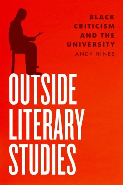 Red book cover with silhouette of a person reading, titled “Outside Literary Studies.”