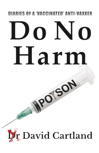 Book cover with title, syringe graphic labeled “POISON”, and author’s name.