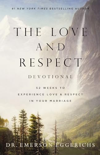 Book cover with mountain landscape, title “The Love and Respect Devotional.”