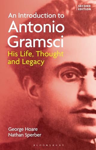 Book cover featuring a portrait of Antonio Gramsci with white and yellow text overlay.