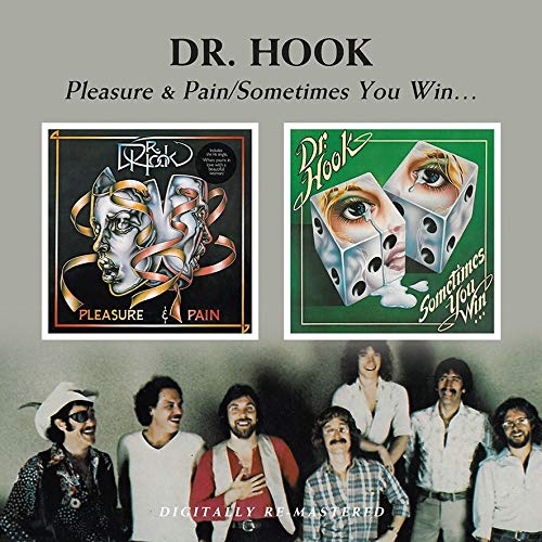 CD cover featuring two album artworks above a photo of the band Dr. Hook.