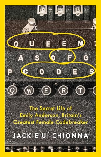 Book cover featuring a vintage typewriter with the title "Queen of Codes".