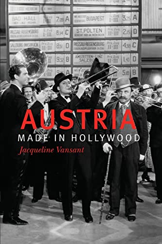 Black and white photo of a band, book cover “Austria Made in Hollywood.”