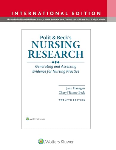 Red textbook cover displaying "Polit & Beck's Nursing Research," twelfth edition.