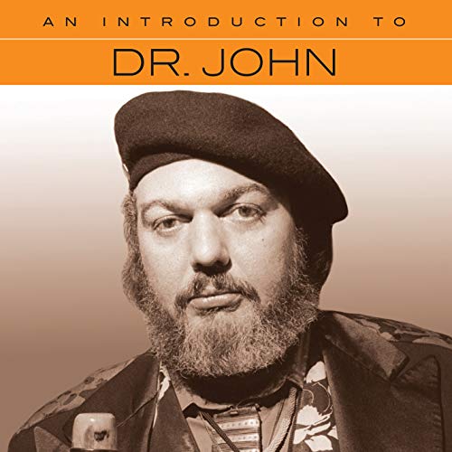 Dr. John portrait on CD cover, wearing a black beret and camouflage.
