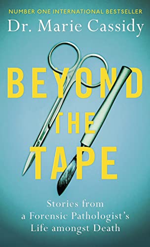 Book cover: “Beyond the Tape” with surgical tools on a teal background.